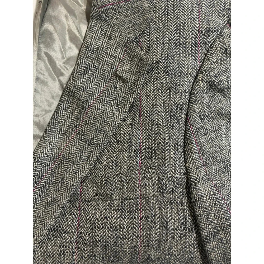 Vintage Polo University Club Ralph Lauren Herringbone Blazer Coat Made in USA